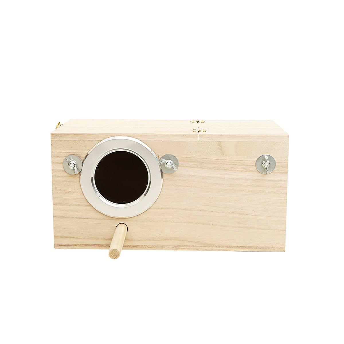 Wooden Bird Breeding Nest Box Bird House