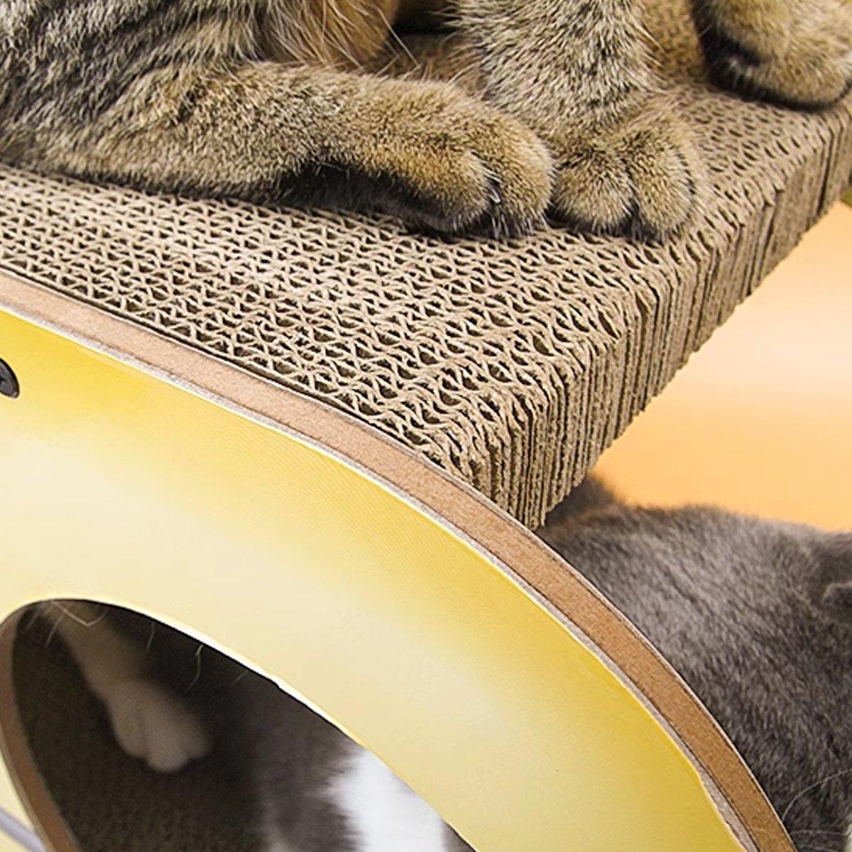 Interactive Car-Shaped Cat Scratching Board for Active Cats