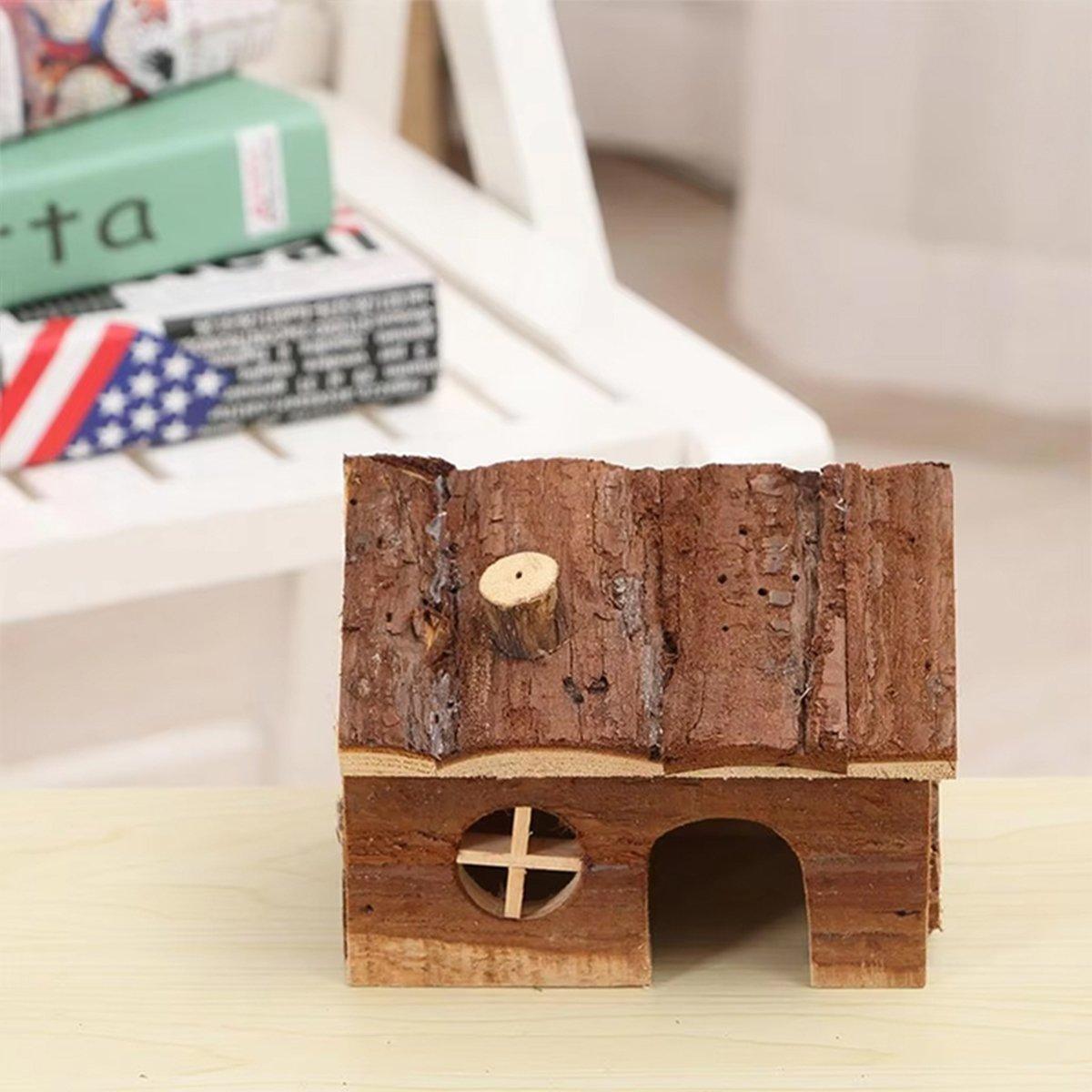 Natural Wood Hamster House S/L