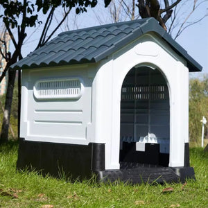 Dog Kennel Four Seasons Sunscreen Rainproof Outdoor Pet Shelter with Toilet