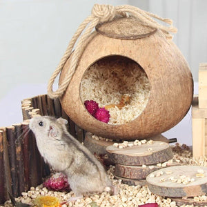 Natural Coconut Shell Bird Nest Safe & Cozy Bird House