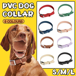 PVC Waterproof Dog Collar Designer Dog Collars Coffee