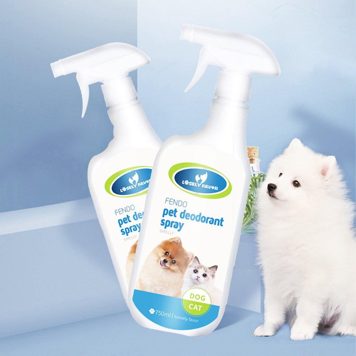 750ml Pet Odor Eliminator Spray for Dogs and Cats - Indoor Cat Litter Freshener