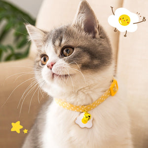 Adjustable Pet Collar with Safety Buckle Bell for Kitten and Dog Necklace