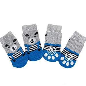 Dog Socks Non-Slip Grip Slip Anti-Skid S M L - Puppy Cat Pet Shoes Slippers