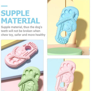 Pet Toys Bite Slippers Dog Chewing Molars Bite Resistant Cleaning Toys Cat Toys