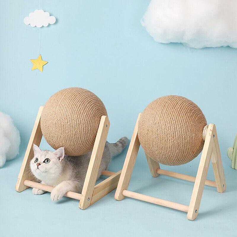 Cat Scratching Ball Cat Scratcher Toy Cats Scratcher Post Natural Sisal