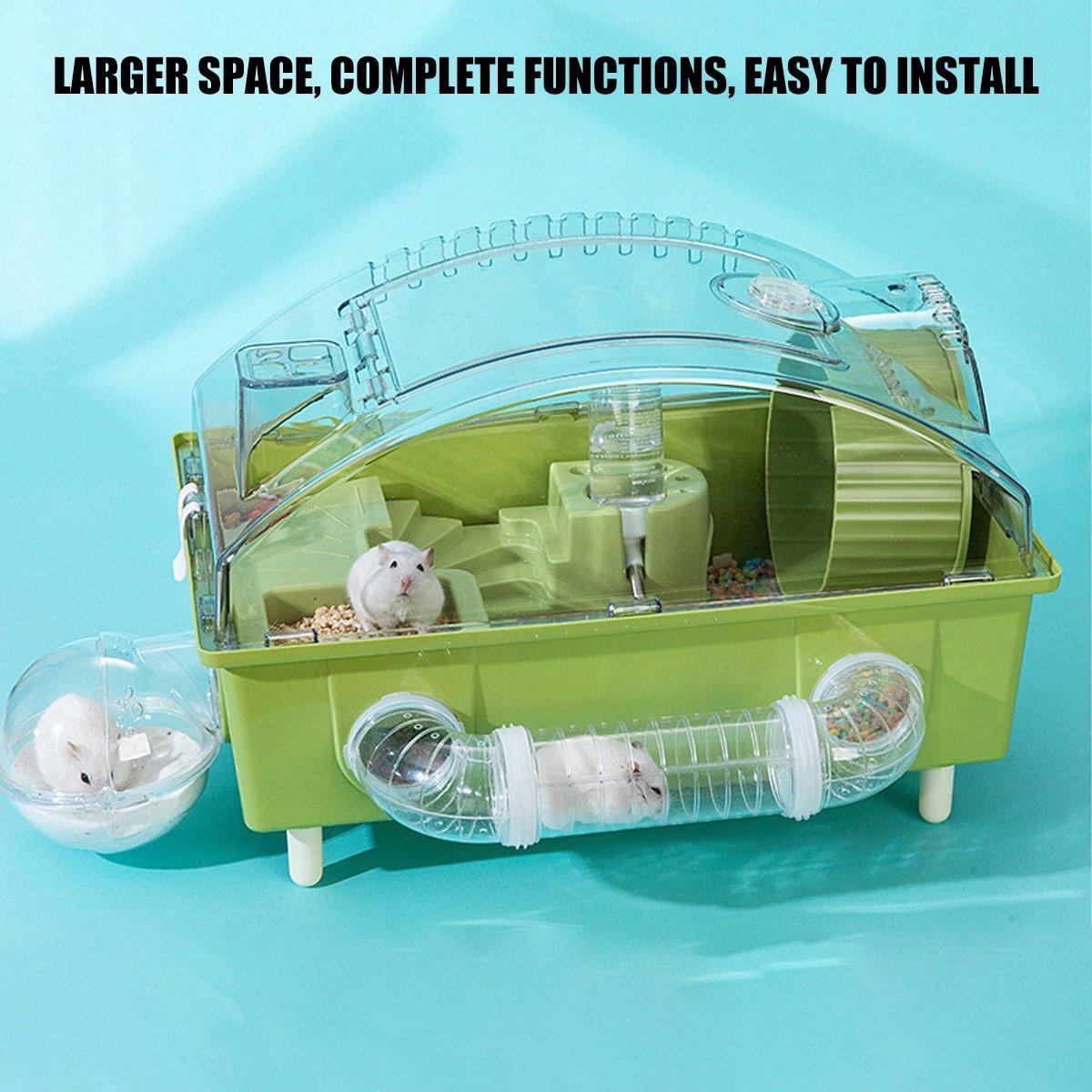 Luxury Hamster House with Multi-Level Design and Accessories