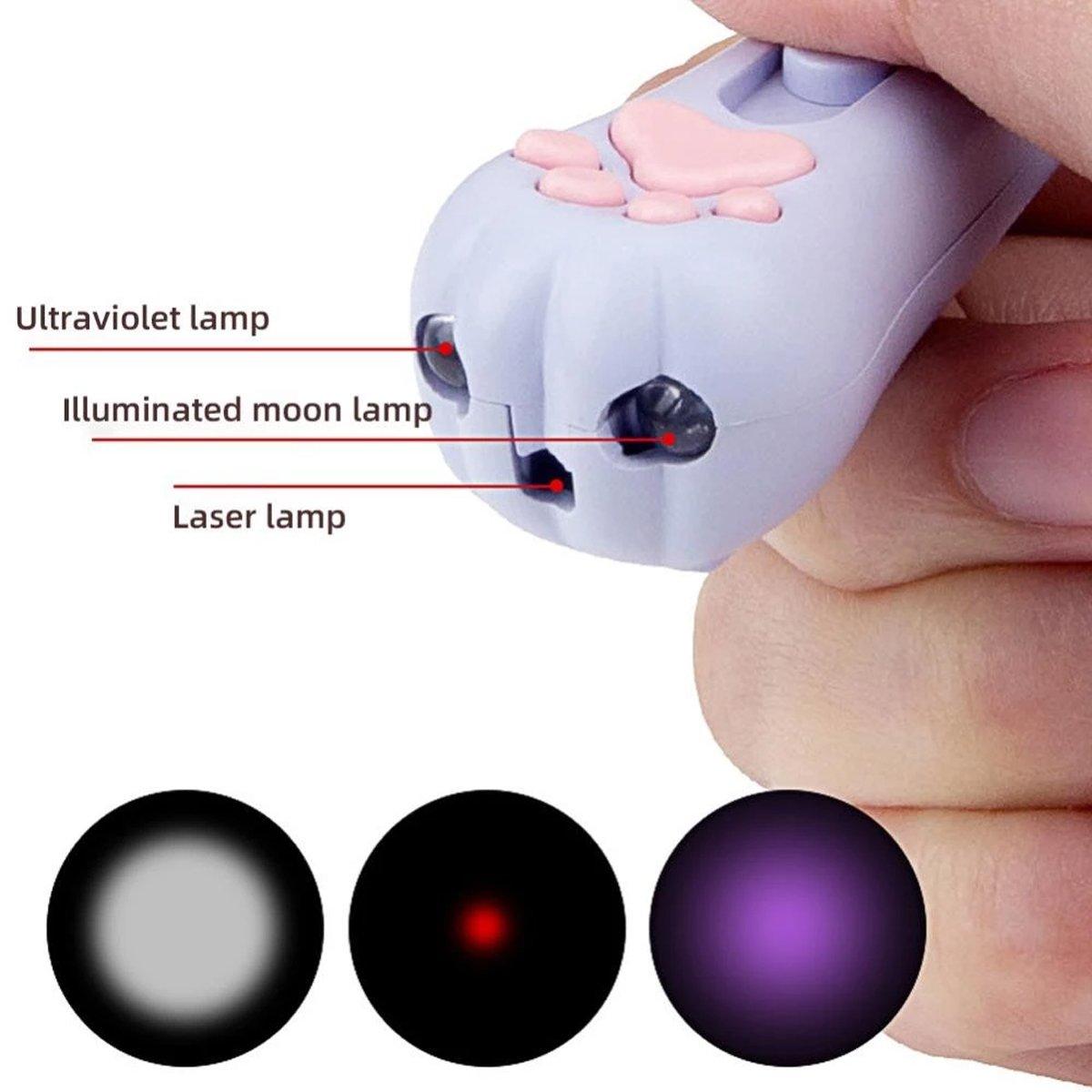 Playing Toy Dog Pet Laser Pointer LED Interactive Cat Claw Shape