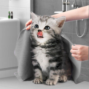 Pet Towel Dog Bath Quick-drying Towel Absorbent Dry Hair Towel Cat Bath Towel