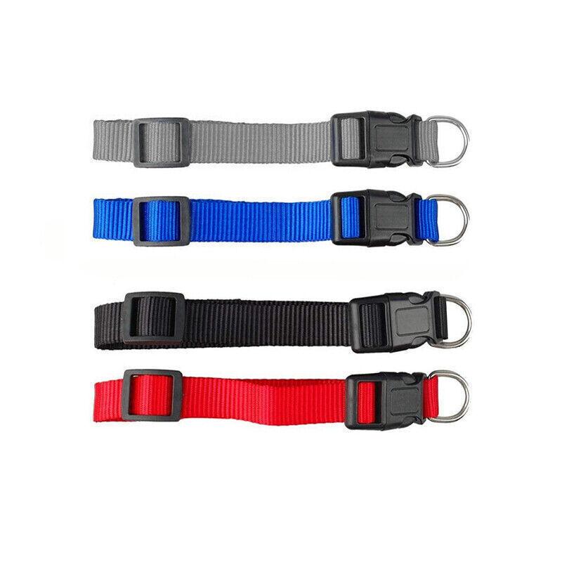 Nylon Pet Dog Collars Adjustable Safety Comfort Lightweight Fit Puppy Durable