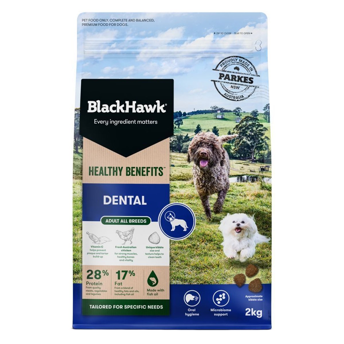 Black Hawk Dental Formula for Adult Dog Oral Health 2kg/10kg