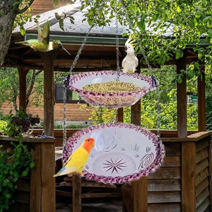 Outdoor Two-Layer Hanging Bird Feeder