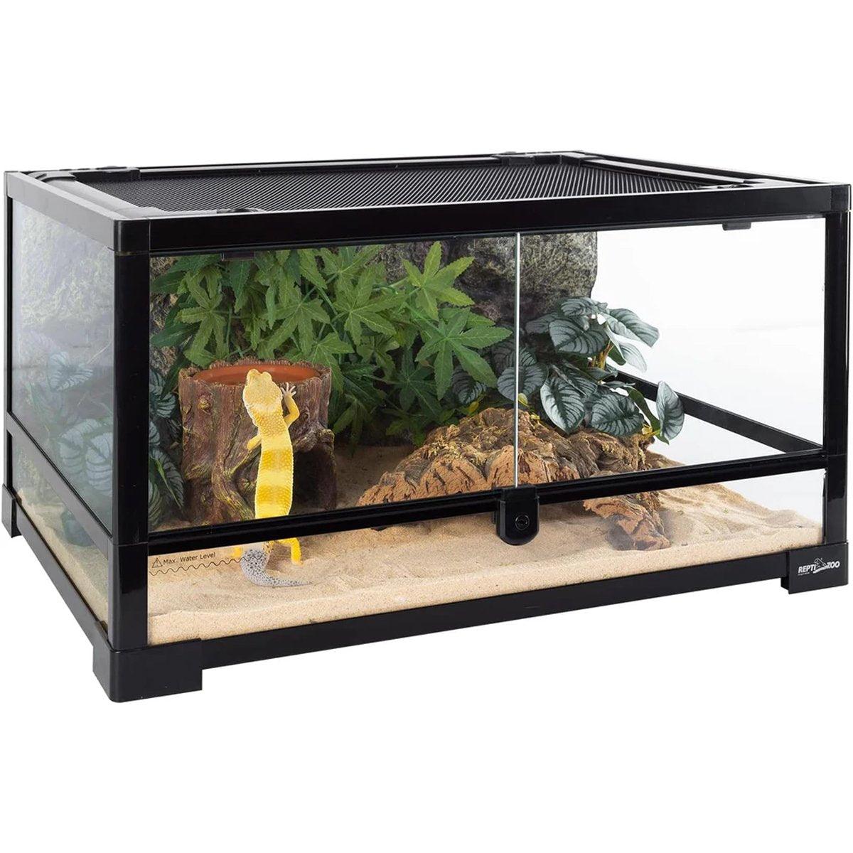 Reptile Hideaway Cave with Humidity Dish for Geckos & Small Reptiles