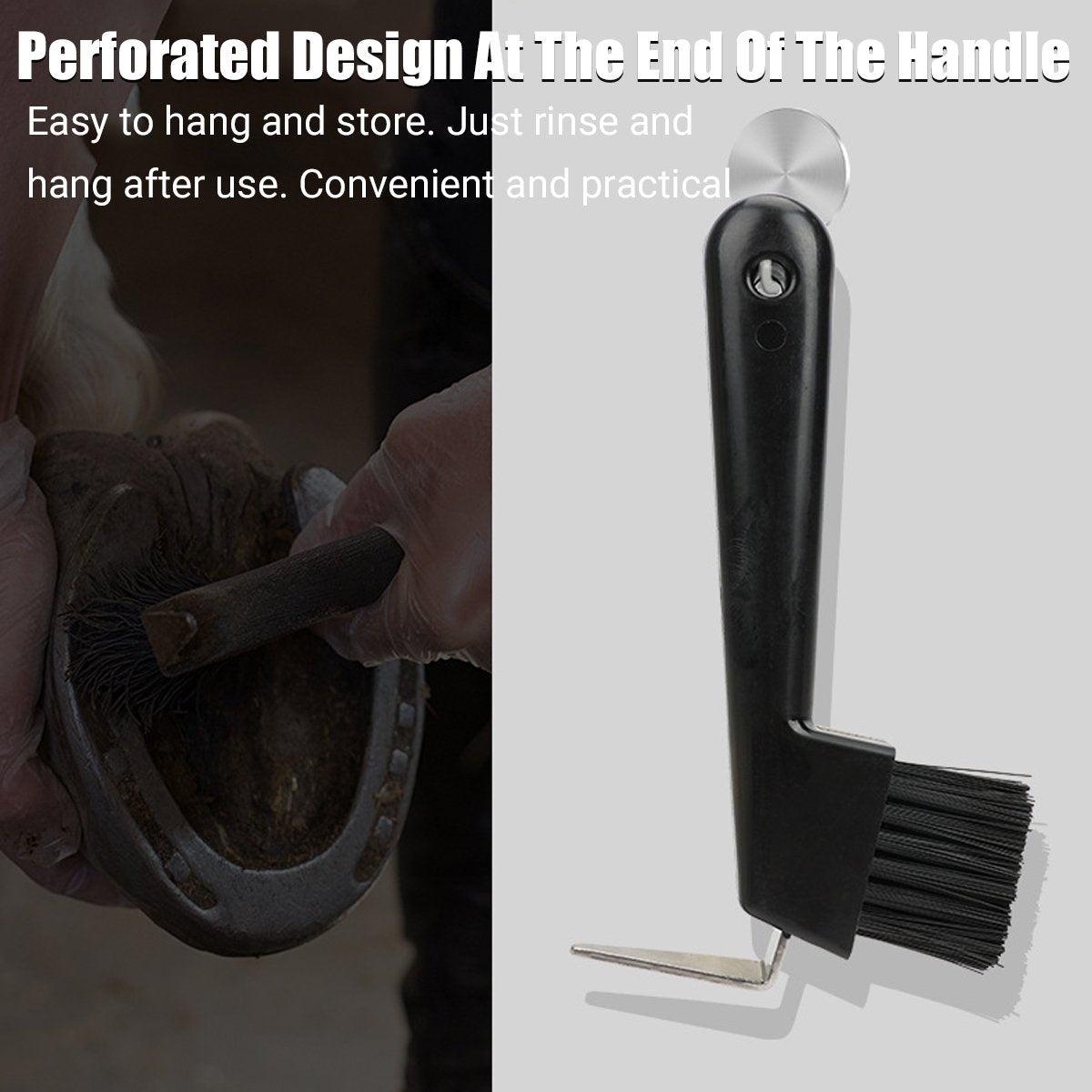 Horseshoe Cleaning Hook Brush Equestrian Horse Hoof Care