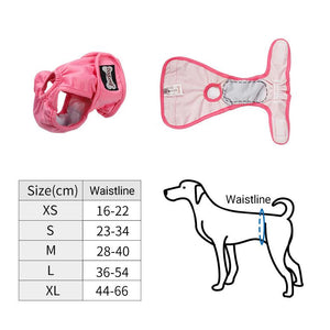 Female Dog Puppy Nappy Diapers Wrap Band Sanitary Pants Underpants XS-XL