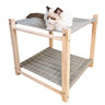 Solid Wood Dual-Layer Cat Hammock Cat Bed