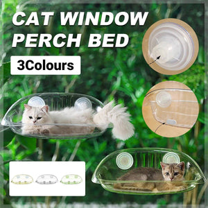 Cat Nest Cat Hammock Space Capsule Cat Bed Window Cat Sunrise Hanging Bed Glass Hanging Basket Transparent Pet Bed