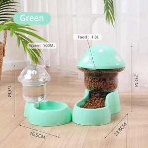 Mushroom Pet Bowl Dual-Use Food & Water Bowl