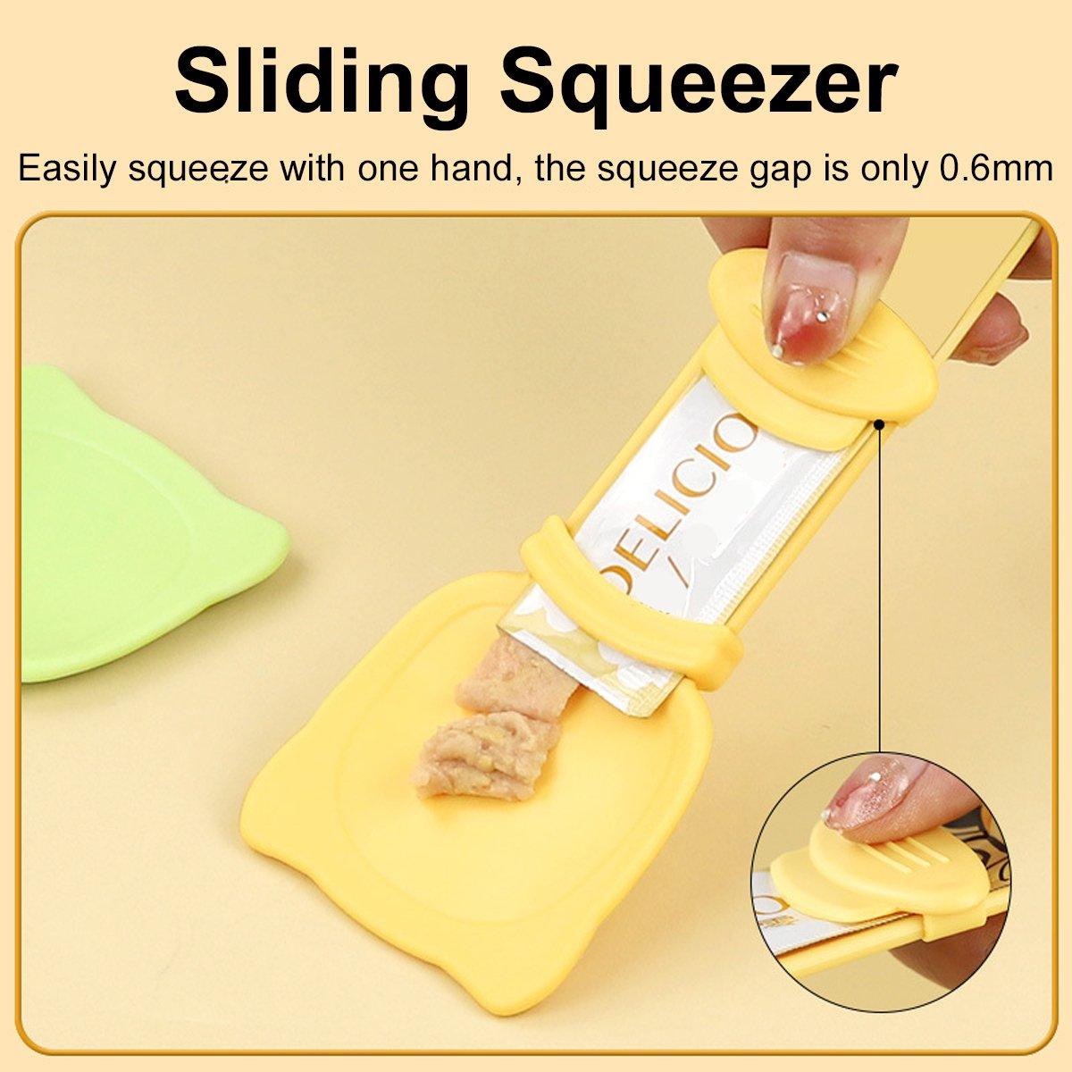 Cat Strip Feeding Spoon Easy-to-Clean Anti-Bite Pet Feeder