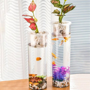 Hydroponic Plant Vase Fish Tank for Home Decor