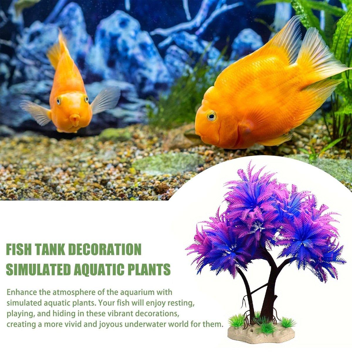 Fish Tank Landscape Decoration Simulation Water Grass Sand Plate Plastic Fake Water Grass