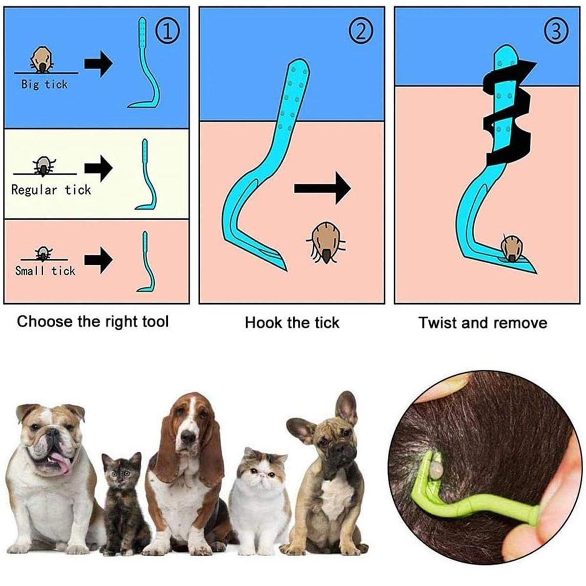 3PCS Pet Tick Removal Tools