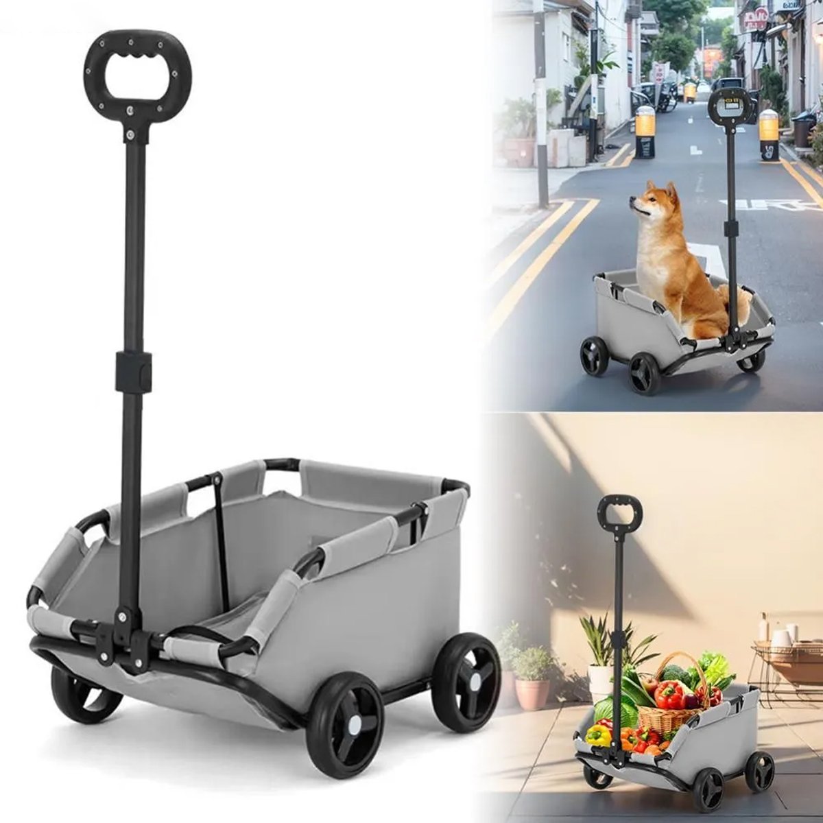 Foldable Pet Stroller Compact Travel Stroller for Small Pets