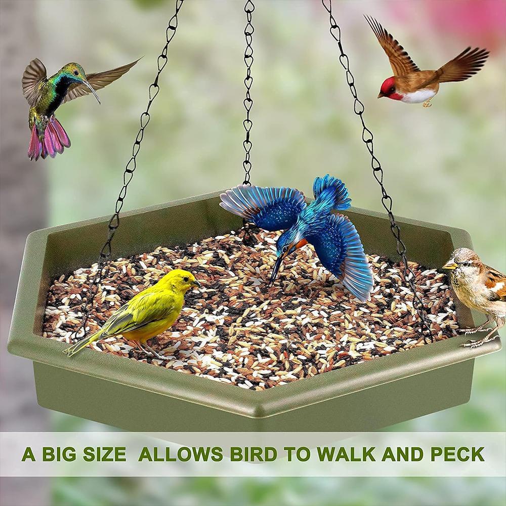 2PCS Outdoor Garden Hanging Bird Feeder