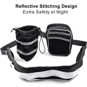 Pet Running Sports Traction Suit Belt Waist Pack Multi-color Reflective Traction Rope Collar Plus Belt