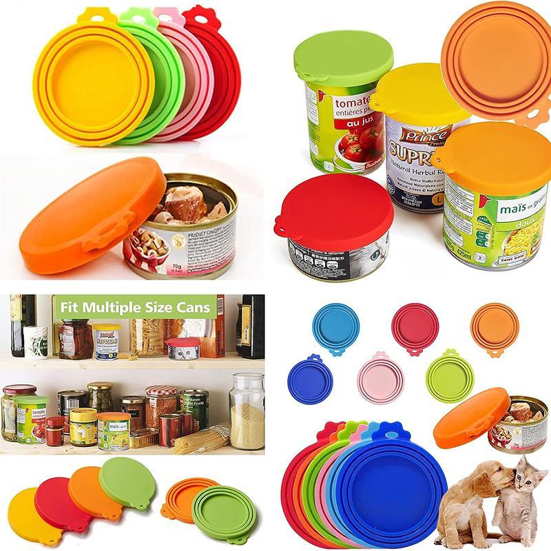 Silicone Pet Food Can Lid - Reusable Dog/Cat Tin Storage Cap