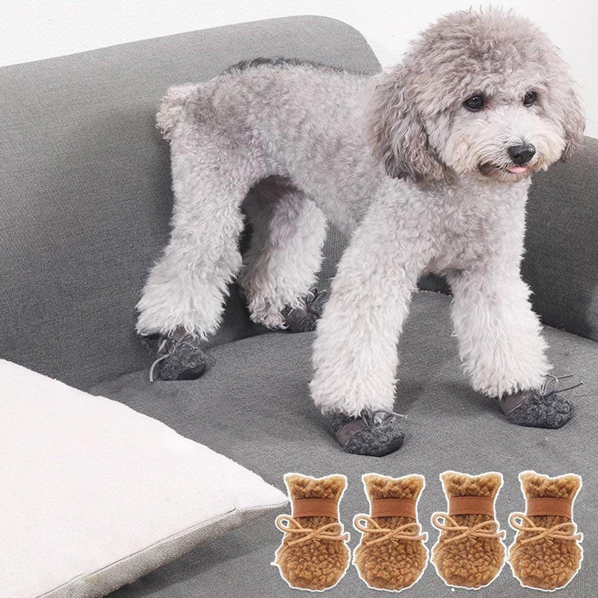 Warm and Stylish Pet Cotton Shoes for Small Dogs