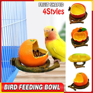 Bird Feeding Bowl Parrot Water Feeder Food Feeding Container