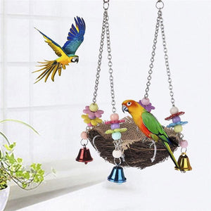 Small and Medium-Sized Bird Swing Toy Parrot Rattan Nest