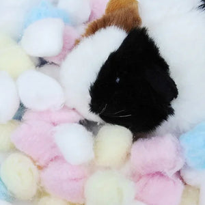 5pcs Hamster Winter Cotton Balls Quilt Toys Nest Accessories Warm Bedding