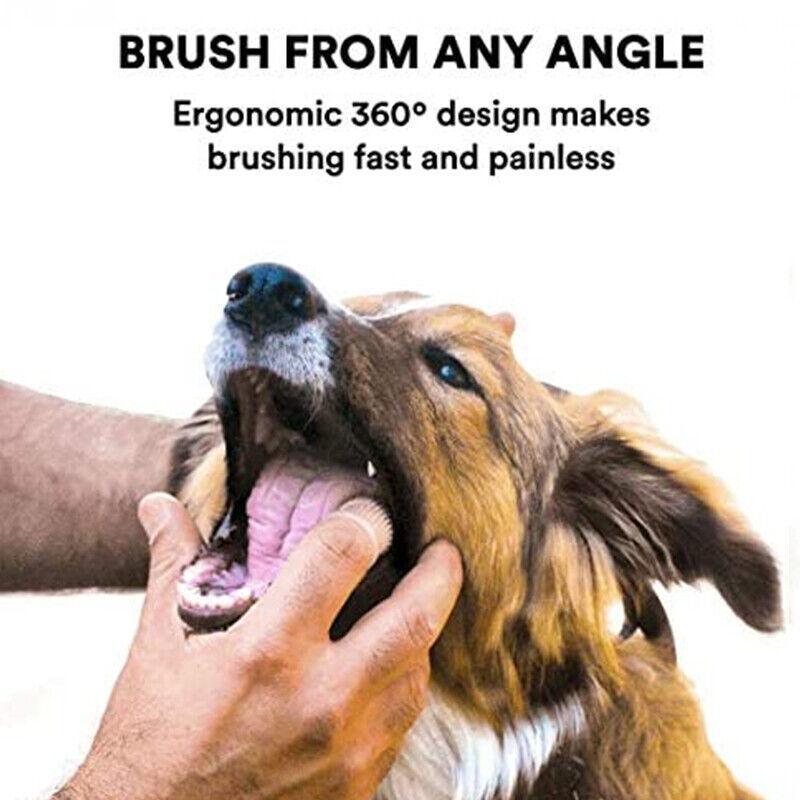 Dog Cat Super Soft Pet Finger Toothbrush Teeth Silicone Brush Care Cleaning