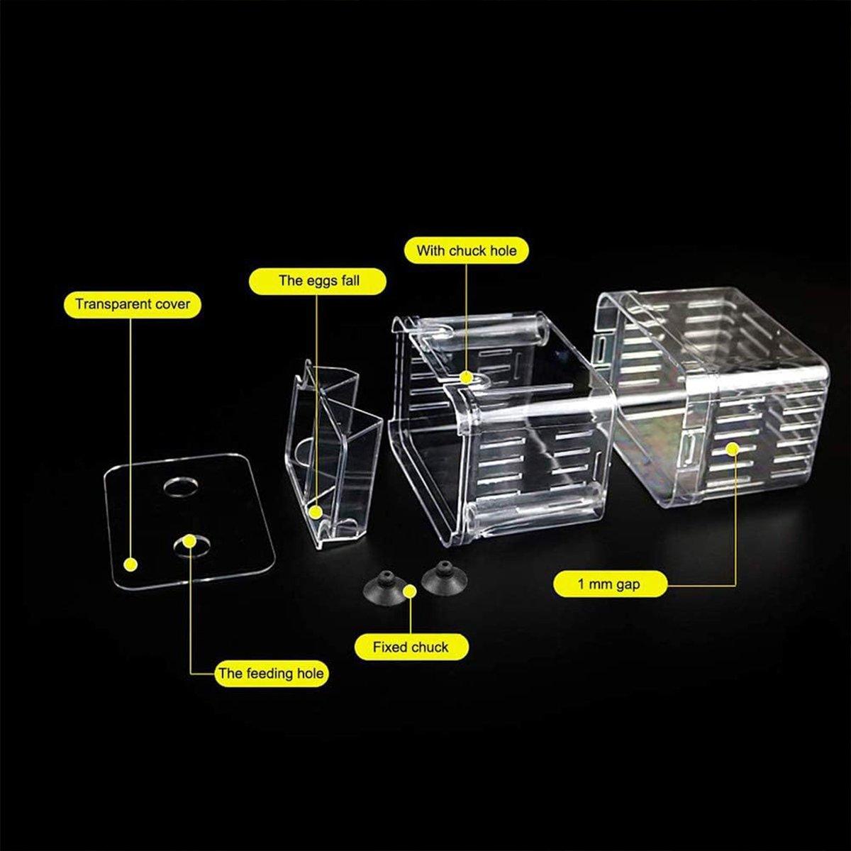 Transparent Guppy Breeding Box for Aquarium Fish Breeding and Isolation