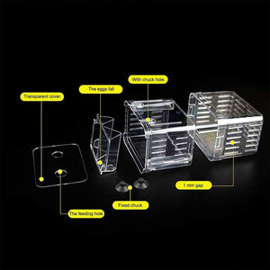 Guppy Breeding Aquarium Fish Tank Hatchery Isolation Breeder Rearing Box