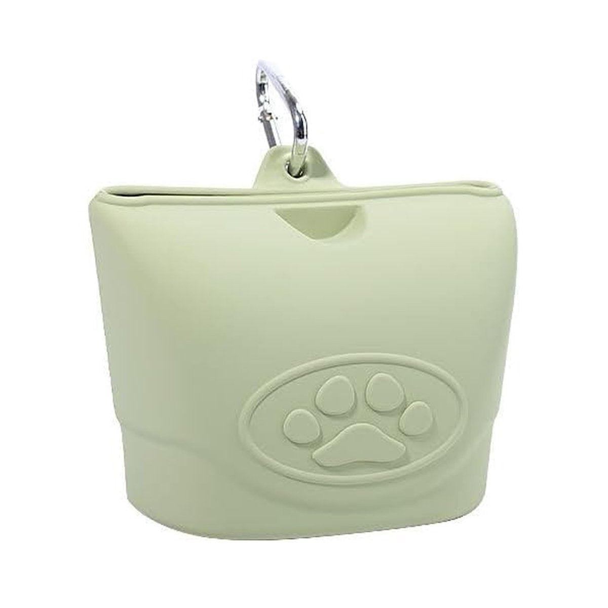 Pet Silicone Dog Food Bag Portable Dog Walking Feeding Waist Bag Snack Bag