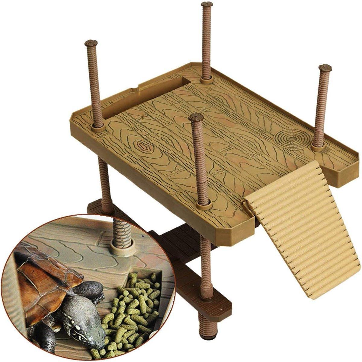 Durable turtle dock for aquatic turtles