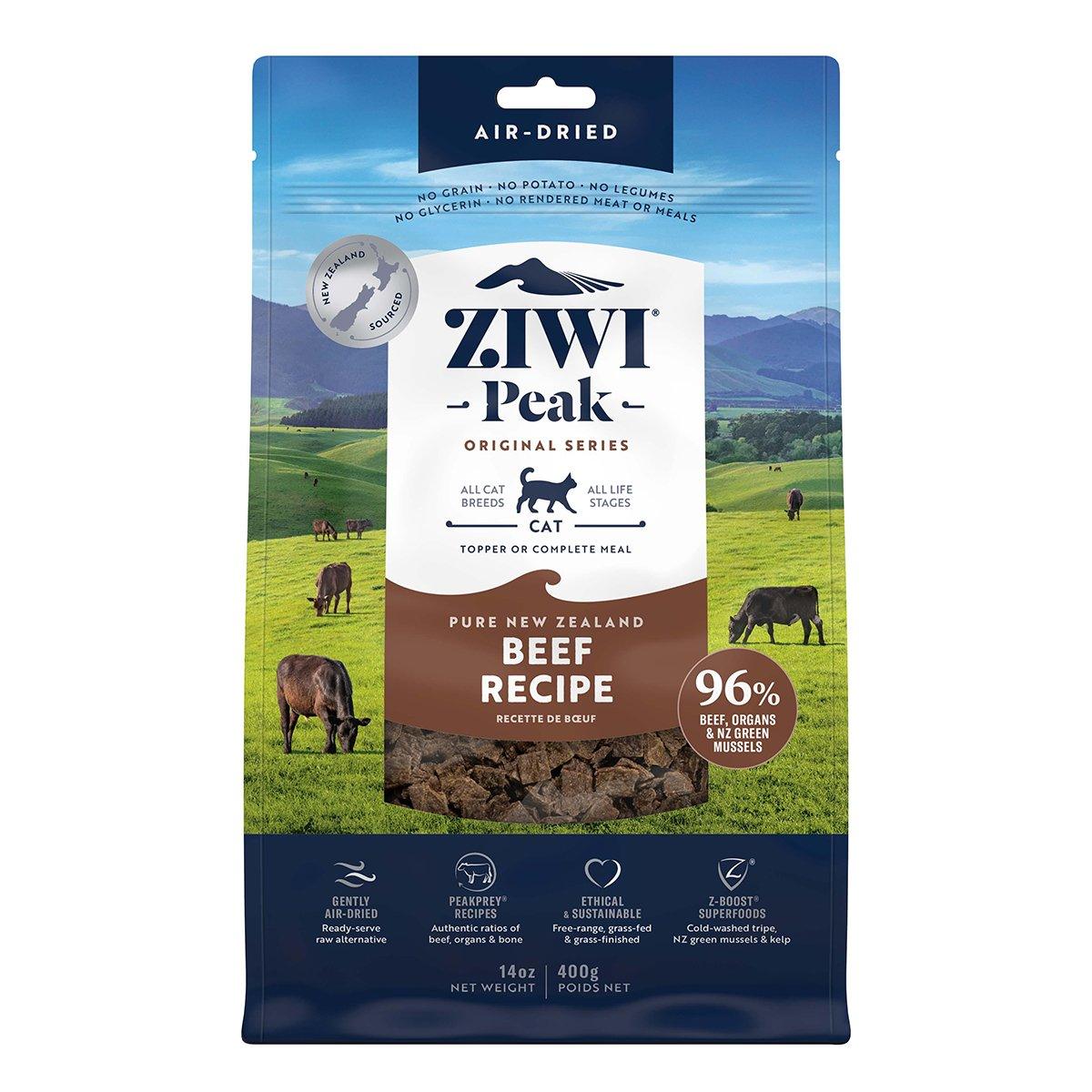 ZIWI Peak Air Dried Cat Food Beef 400g/1kg Dry Cat Food