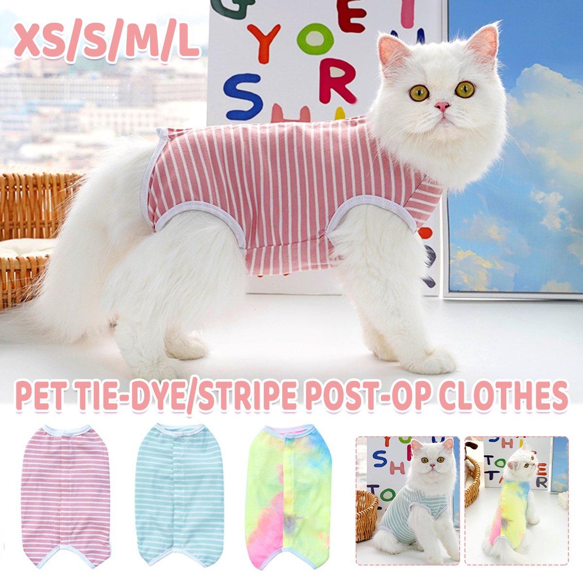 Pet Clothes Solid Color Striped Dog Cat Jumper Puppy Outfit