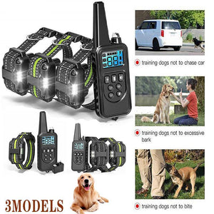 Electric Dog Pet Training E-Collar Obedience Rechargeable Remote Control 800M