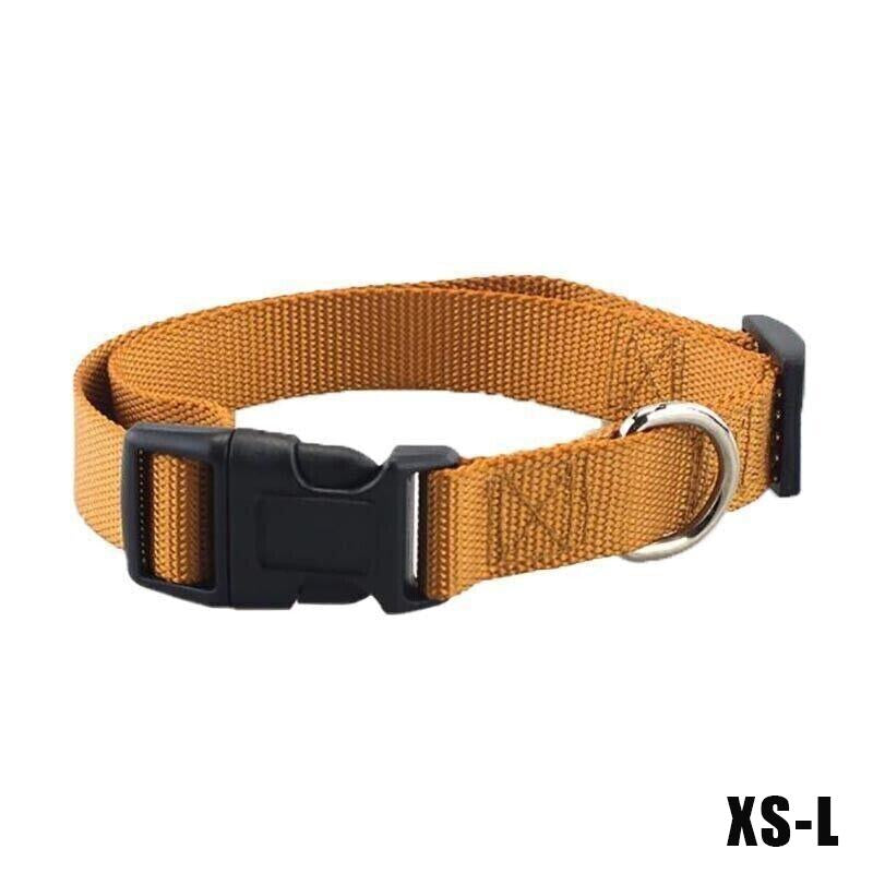 Nylon Pet Dog Collars Adjustable Safety Comfort Lightweight Fit Puppy Durable