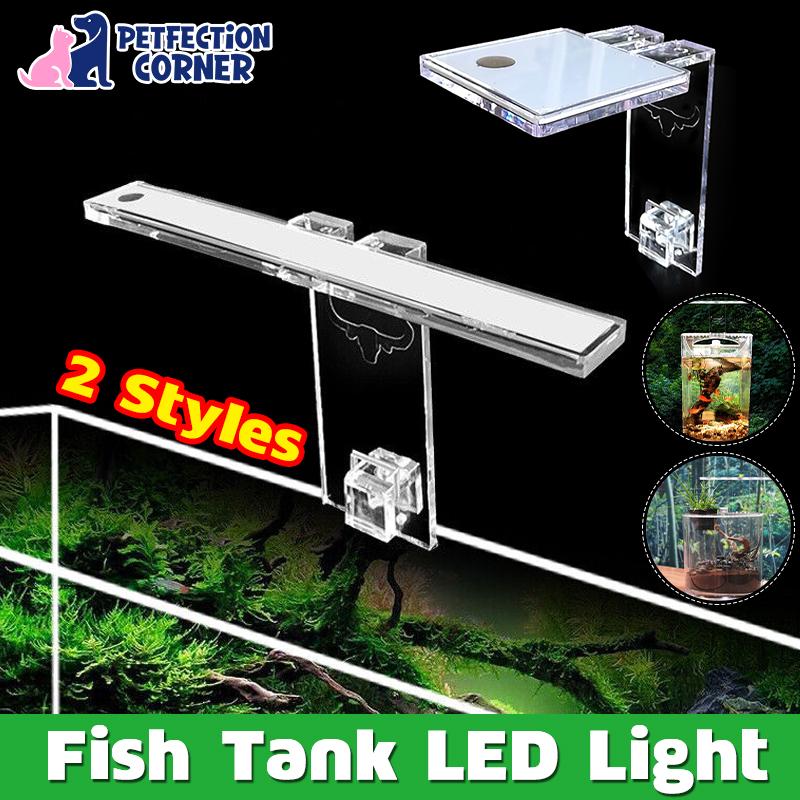 LED Aquarium Plant Light Clip-On Fish Tank Lamp with Adjustable Bracket Lighting