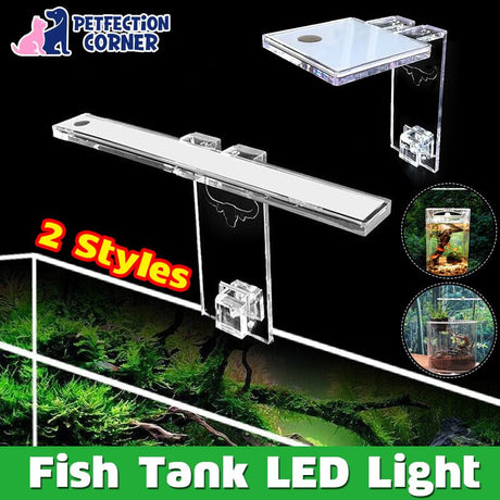 LED Aquarium Plant Light Clip-On Fish Tank Lamp with Adjustable Bracket Lighting