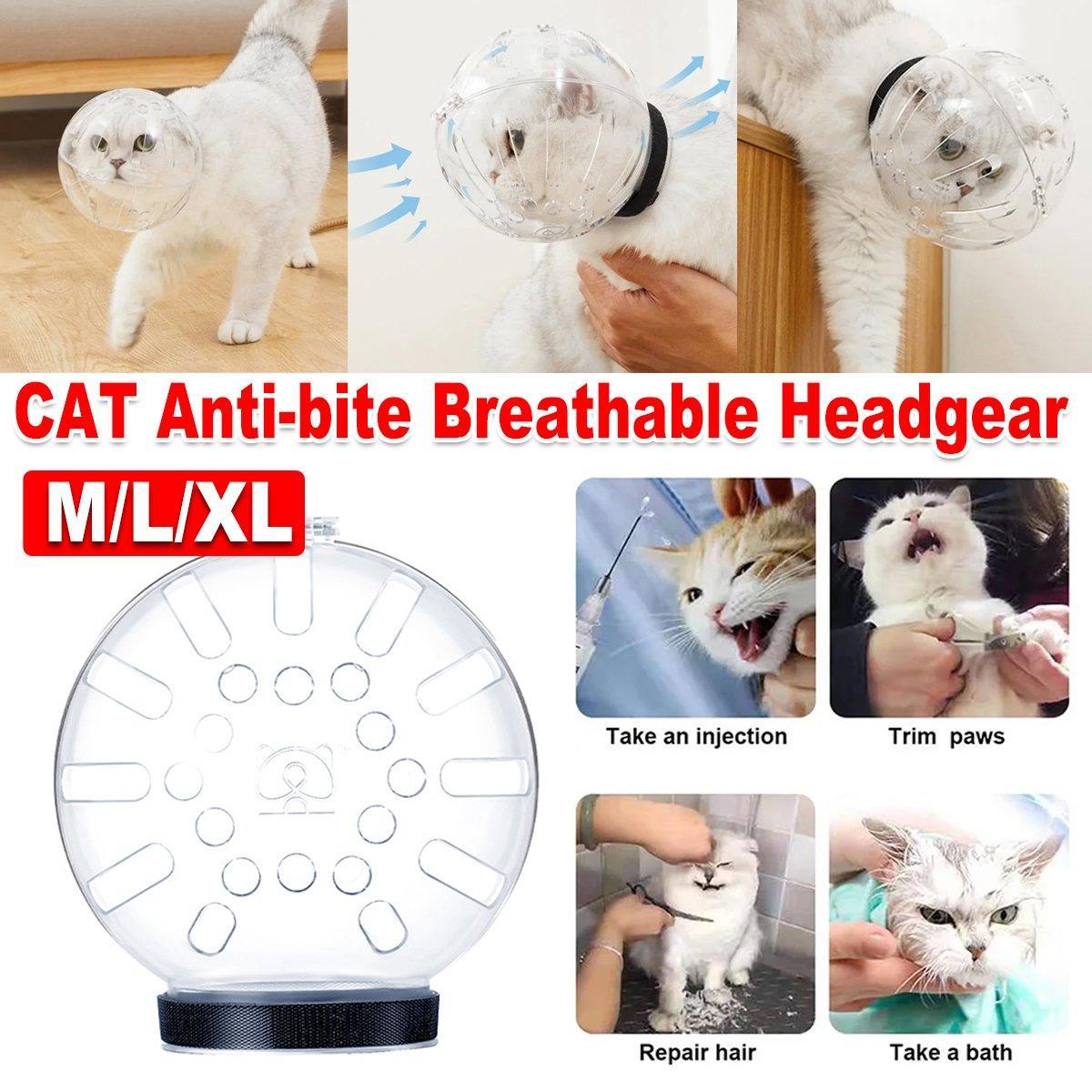 Cat Space Hood Pet Products Injection Anti-bite Breathable Headgear Elizabeth Collar