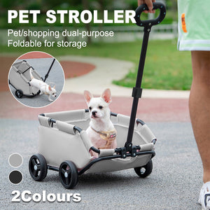 Foldable Pet Stroller Compact Travel Stroller for Small Pets