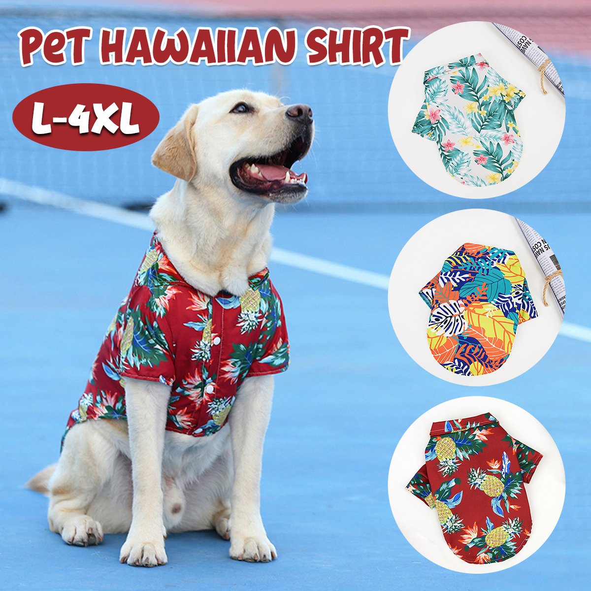 Pet Clothes Cat Dog Spring Summer Dog Hawaiian Shirt