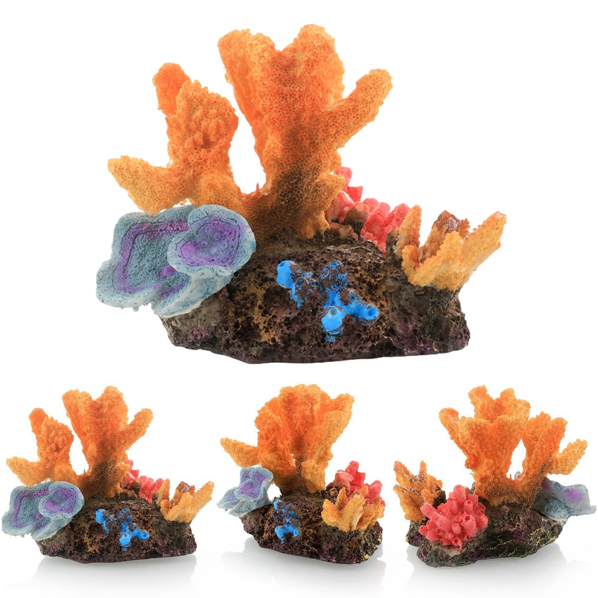 Vibrant Simulation Coral Landscaping Decorations for Aquariums